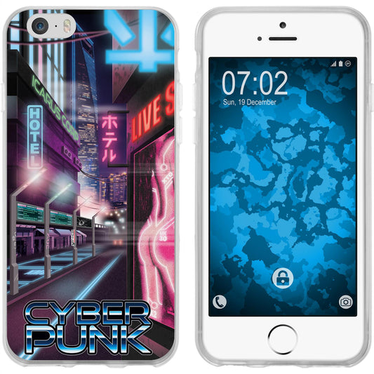 iPhone 6s / 6 Silikon-Hülle Retro Wave Cyberpunk.01 M4 Case
