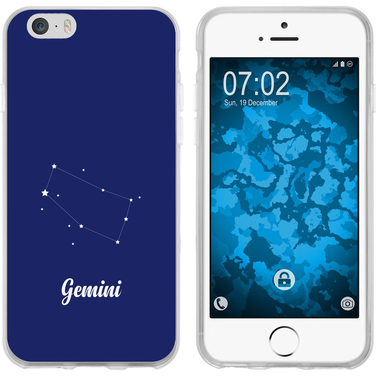 iPhone 6s / 6 Silikon-Hülle SternzeichenGemini M12 Case