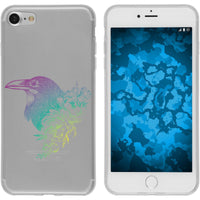 iPhone 7 / 8 / SE 2020 Silikon-Hülle Floral Rabe M4-4 Case