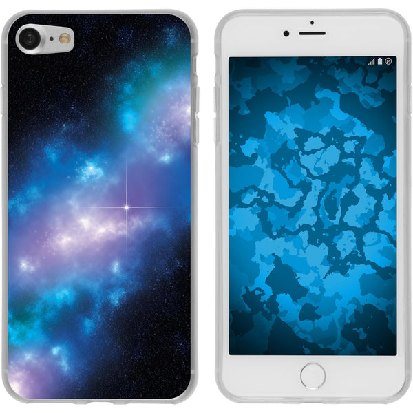 iPhone 7 / 8 / SE 2020 Silikon-Hülle Space Blue Belt M4 Case