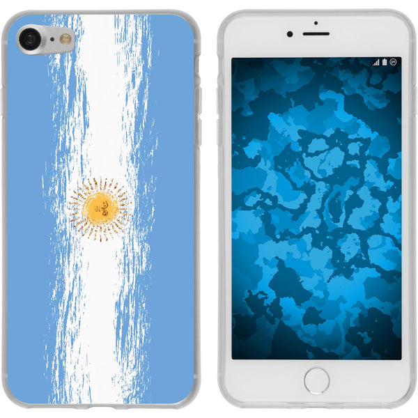 iPhone 7 / 8 / SE 2020 Silikon-Hülle WM Argentinien M1 Case