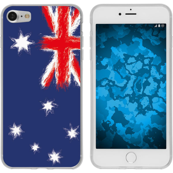 iPhone 7 / 8 / SE 2020 Silikon-Hülle WM Australien M2 Case