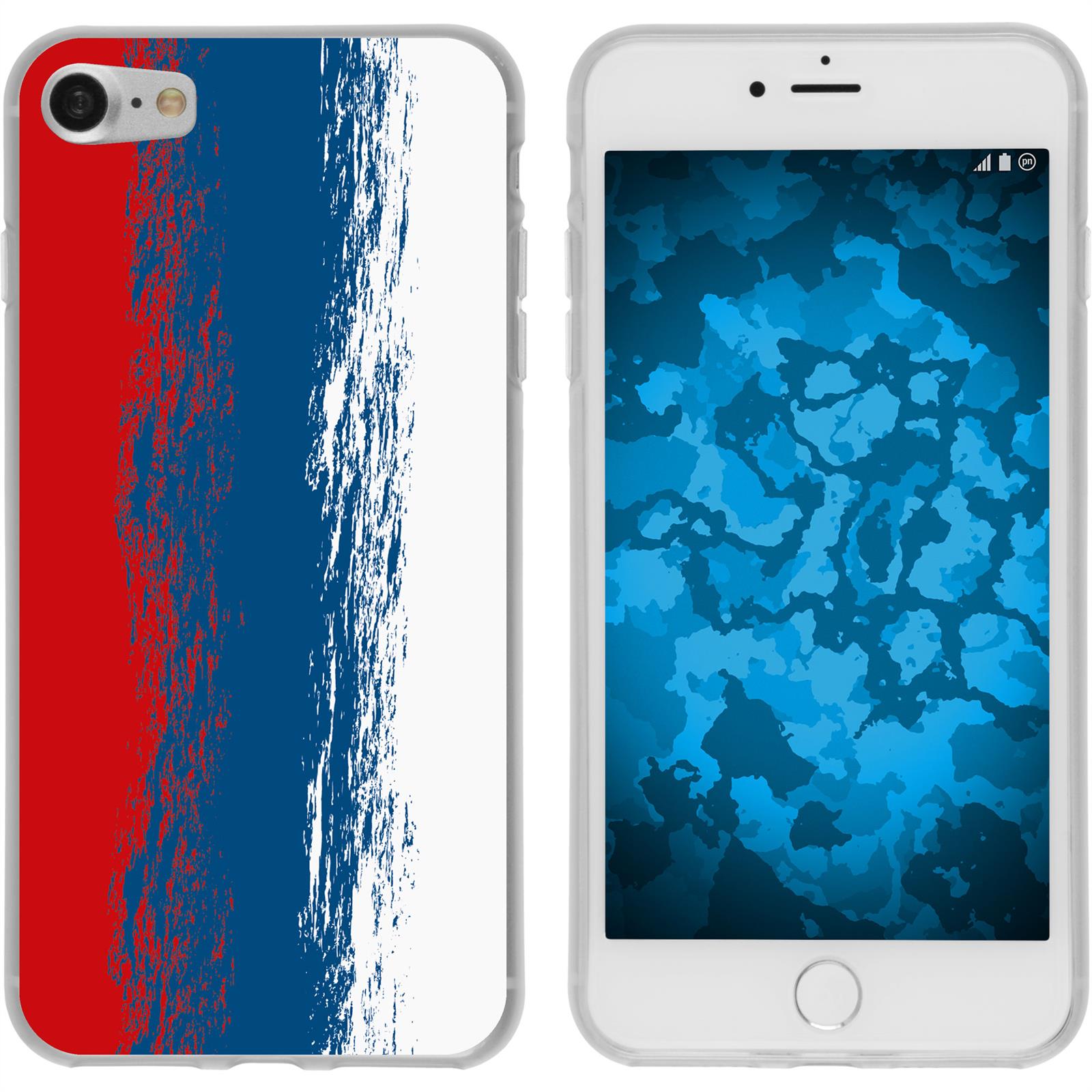 iPhone 7 / 8 / SE 2020 Silikon-Hülle WM Russland M9 Case