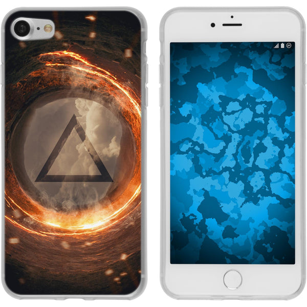 iPhone 8 Silikon-Hülle Element Feuer M3 Case