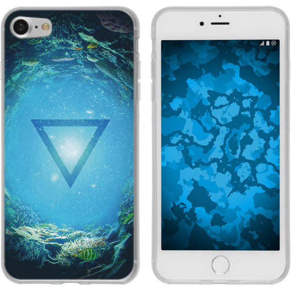 iPhone 8 Silikon-Hülle Element Wasser M7 Case