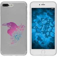 iPhone 8 Plus Silikon-Hülle Floral Rabe M4-6 Case