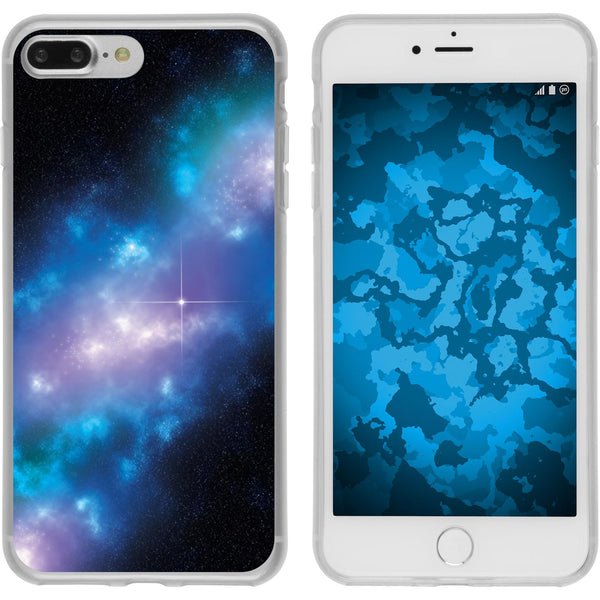 iPhone 7 Plus / 8 Plus Silikon-Hülle Space Blue Belt M4 Case