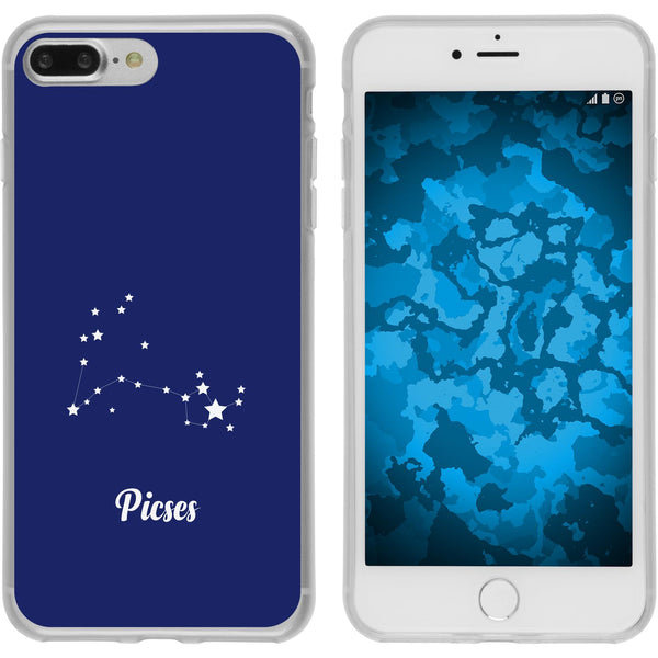iPhone 7 Plus / 8 Plus Silikon-Hülle SternzeichenPisces M1 C