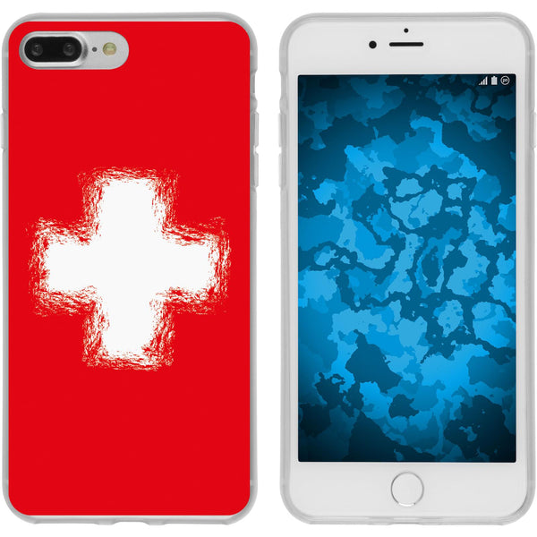iPhone 7 Plus / 8 Plus Silikon-Hülle WM Schweiz M10 Case