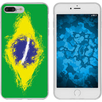 iPhone 7 Plus / 8 Plus Silikon-Hülle WM Brasilien M3 Case