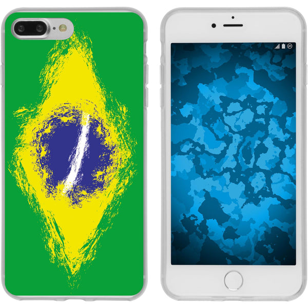 iPhone 7 Plus / 8 Plus Silikon-Hülle WM Brasilien M3 Case