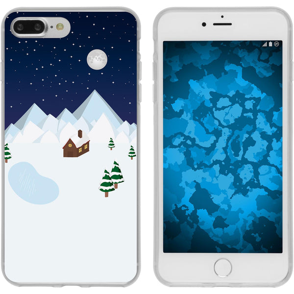 iPhone 7 Plus / 8 Plus Silikon-Hülle X Mas Weihnachten Winte