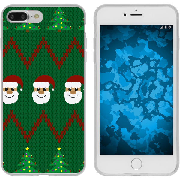 iPhone 7 Plus / 8 Plus Silikon-Hülle X Mas Weihnachten X-Mas