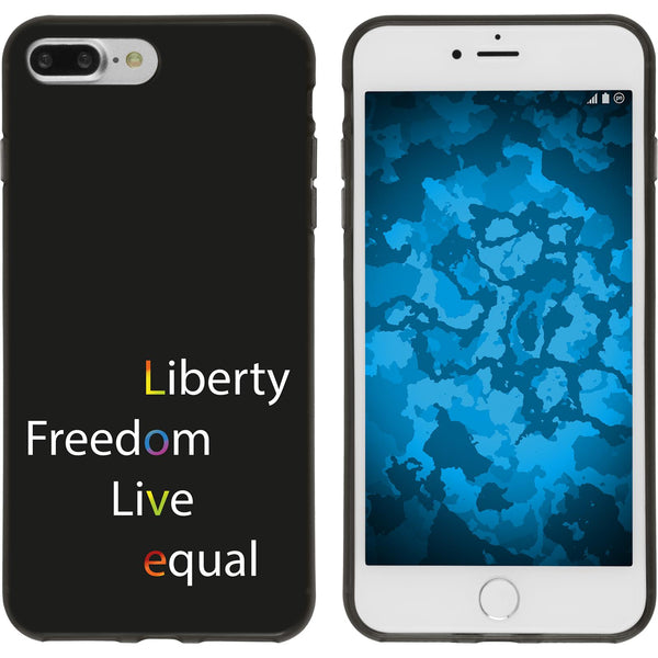 iPhone 8 Plus Silikon-Hülle pride Wörter M2 Case