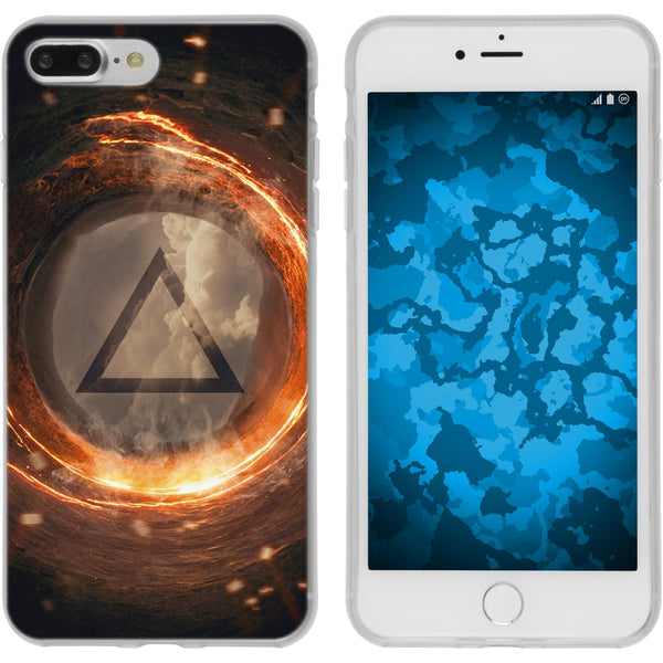 iPhone 8 Plus Silikon-Hülle Element Feuer M3 Case