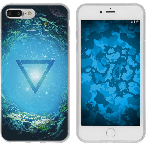 iPhone 8 Plus Silikon-Hülle Element Wasser M4 Case