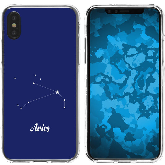 iPhone X / XS Silikon-Hülle SternzeichenAries M11 Case