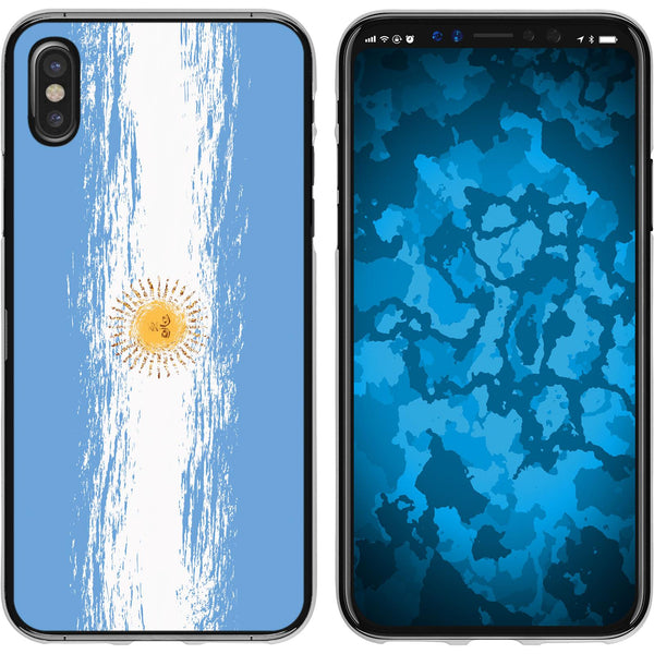 iPhone X / XS Silikon-Hülle WM Argentinien M1 Case