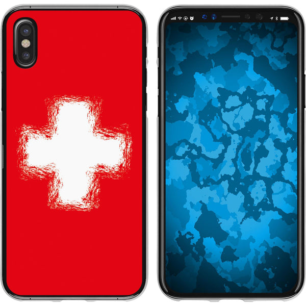 iPhone X / XS Silikon-Hülle WM Schweiz M10 Case