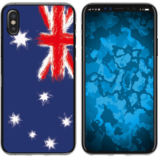 iPhone X / XS Silikon-Hülle WM Australien M2 Case
