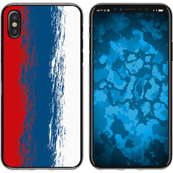 iPhone X / XS Silikon-Hülle WM Russland M9 Case