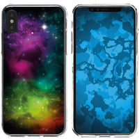iPhone X / XS Silikon-Hülle Space Starfield M7 Case
