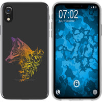 iPhone Xr Silikon-Hülle Floral Fuchs M1-3 Case