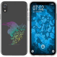 iPhone Xr Silikon-Hülle Floral Rabe M4-4 Case