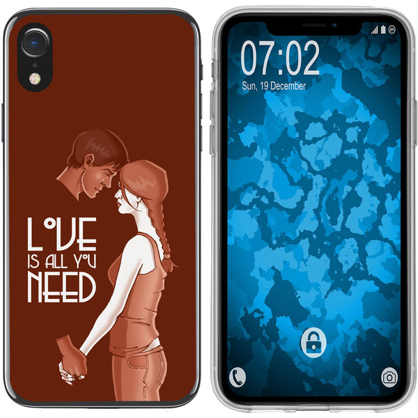 iPhone Xr Silikon-Hülle in Love Beziehung M3 Case