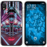 iPhone Xr Silikon-Hülle Retro Wave Cyberpunk.02 M5 Case