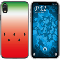 iPhone Xr Silikon-Hülle Sommer Melone M5 Case