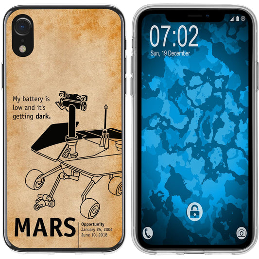 iPhone Xr Silikon-Hülle Space Rover M2 Case