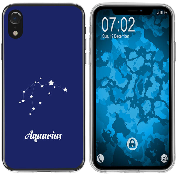 iPhone Xr Silikon-Hülle SternzeichenAquarius M10 Case