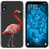 iPhone Xr Silikon-Hülle Vektor Tiere Flamingo M2 Case