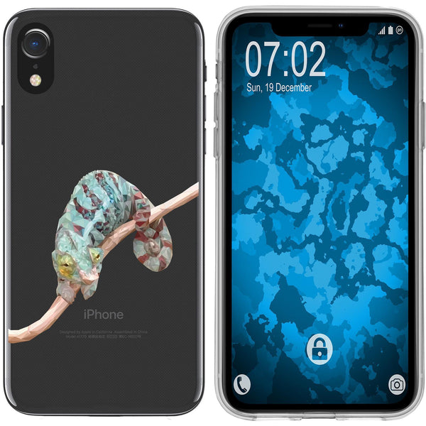 iPhone Xr Silikon-Hülle Vektor Tiere Camelion M7 Case