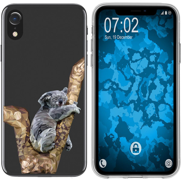 iPhone Xr Silikon-Hülle Vektor Tiere Koala M9 Case