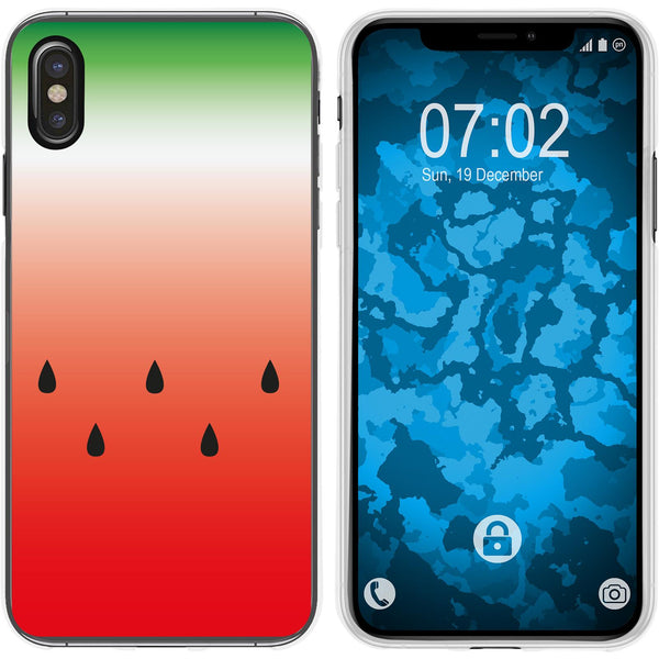 iPhone Xs Max Silikon-Hülle Sommer Melone M5 Case