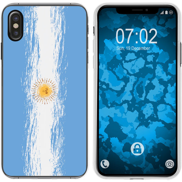 iPhone Xs Max Silikon-Hülle WM Argentinien M1 Case