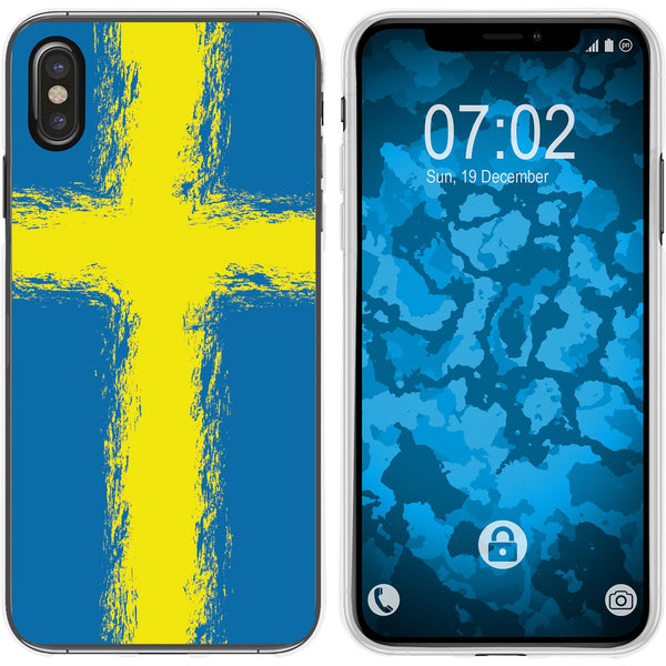 iPhone Xs Max Silikon-Hülle WM Schweden M12 Case