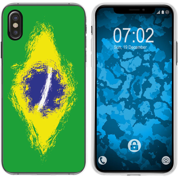 iPhone Xs Max Silikon-Hülle WM Brasilien M3 Case