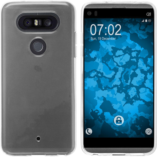 PhoneNatic Case kompatibel mit LG Q8 - Crystal Clear Silikon Hülle transparent Cover