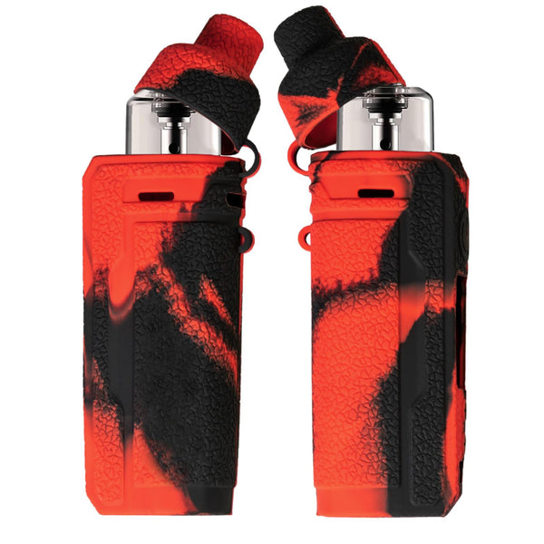 PhoneNatic Case für VOOPOO Drag S Hülle Silikon schwarz-rot