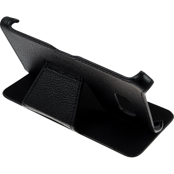 Echt-Lederhülle für Samsung Galaxy Note FE Leder-Case schwar