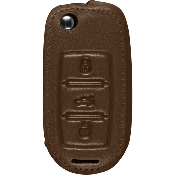Echtleder Classic Schlüssel Hülle für die VW Beetle 3-Tasten