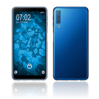 PhoneNatic Case kompatibel mit Samsung Galaxy A7 (2018) - Crystal Clear Silikon Hülle transparent Cover
