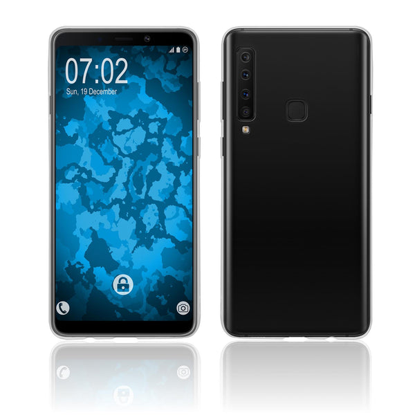 PhoneNatic Case kompatibel mit Samsung Galaxy A9 (2018) - Crystal Clear Silikon Hülle transparent Cover