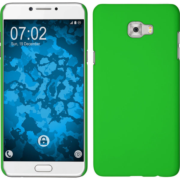 Hardcase für Samsung Galaxy C5 Pro gummiert grün