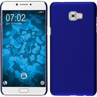 Hardcase für Samsung Galaxy C7 Pro gummiert blau