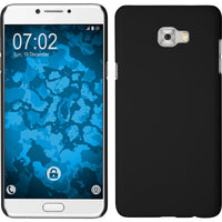 Hardcase für Samsung Galaxy C7 Pro gummiert schwarz