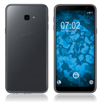 PhoneNatic Case kompatibel mit Samsung Galaxy J4+ - Crystal Clear Silikon Hülle transparent Cover